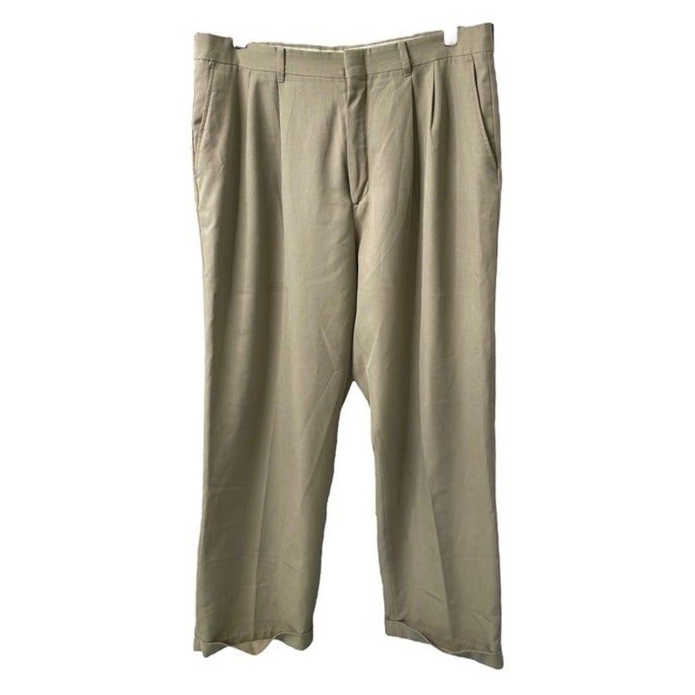 Knightsbridge Men’s Pants Size 36 X 29 Khaki Straight Leg Slash Pocket